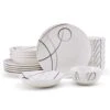 Circles 18 Piece Dinnerware Set, Service For 6 1 Circles 18 Piece Dinnerware Set, Service For 6 -Kitchen Utensils circles 18 piece dinnerware set service for 6 5276287 1