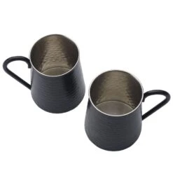 Drew And Jonathan Hammered Black Set Of 2 Beer Mugs 8 Drew And Jonathan Hammered Black Set Of 2 Beer Mugs -Kitchen Utensils drew and jonathan hammered black set of 2 bar mugs 5288509 3