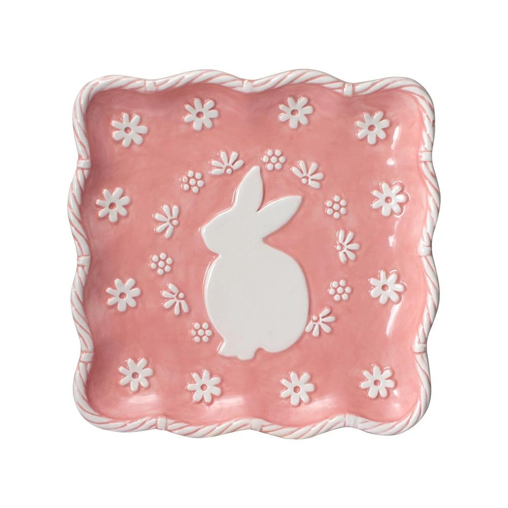 Easter Bunny Square Plate 3 Easter Bunny Square Plate