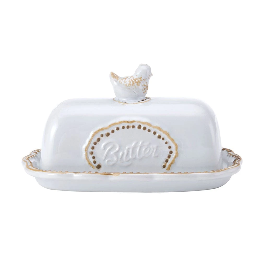 Farmhouse Hen Covered Butter Dish 3 Farmhouse Hen Covered Butter Dish