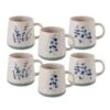 Floral Blue Set Of 6 Mugs, Assorted 2 Floral Blue Set Of 6 Mugs, Assorted -Kitchen Utensils floral set of 6 matted mugs assorted 5282195 1