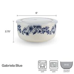 Gabriela Blue Set Of 2 Storage Bowls With Lids -Kitchen Utensils gabriela blue set of 2 storage bowls with lids 5297036 5