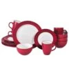 Harmony Red 16 Piece Dinnerware Set, Service For 4 2 Harmony Red 16 Piece Dinnerware Set, Service For 4 -Kitchen Utensils harmony red 16 piece dinnerware set service for 4 5131071 1