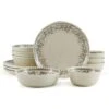 Hayden Grey 12 Piece Dinnerware Set, Service For 4