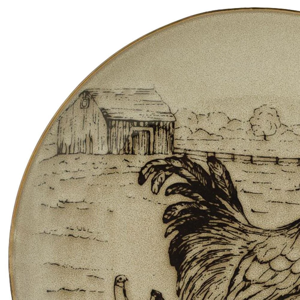 Homespun Rooster 16 Piece Dinnerware Set, Service For 4 5 Homespun Rooster 16 Piece Dinnerware Set, Service For 4 - Image 3