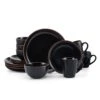 Hunter Black 16 Piece Dinnerware Set, Service For 4 2 Hunter Black 16 Piece Dinnerware Set, Service For 4 -Kitchen Utensils hunter black 16 piece dinnerware set service for 4 5286597 1