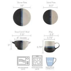 Jaxon 16 Piece Dinnerware Set, Service For 4 -Kitchen Utensils jaxon 16 piece dinnerware set service for 4 5280802 10