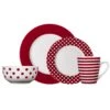 Kenna Red 16 Piece Dinnerware Set, Service For 4 -Kitchen Utensils kenna red 16 piece dinnerware set service for 4 5233527 1