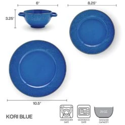 Kori Blue 12 Piece Dinnerware Set, Service For 4 15 Kori Blue 12 Piece Dinnerware Set, Service For 4 -Kitchen Utensils kori blue 12 piece dinnerware set service for 4 5291268 5