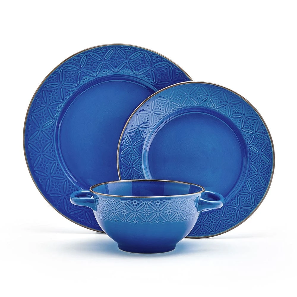 Kori Blue 12 Piece Dinnerware Set, Service For 4 8 Kori Blue 12 Piece Dinnerware Set, Service For 4 - Image 6