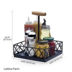 Lattice Farm Condiment Caddy 13 Lattice Farm Condiment Caddy -Kitchen Utensils lattice farm condiment caddy 5290929 6