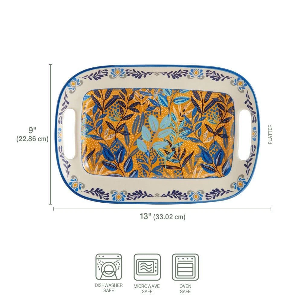 Madeline Handled Serving Platter, 13 IN 7 Madeline Handled Serving Platter, 13 IN - Image 5