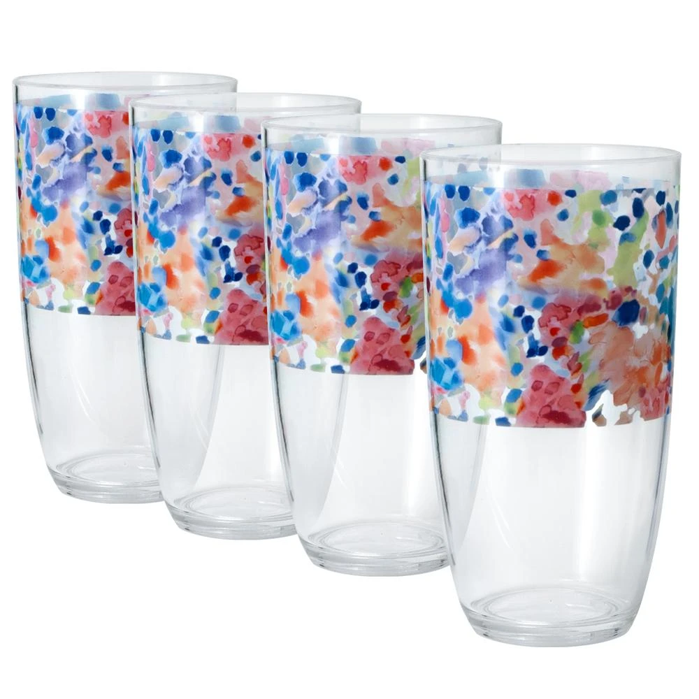 Merisella® Set Of 4 Acrylic Tumblers 3 Merisella® Set Of 4 Acrylic Tumblers