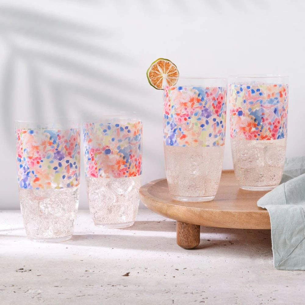 Merisella® Set Of 4 Acrylic Tumblers 4 Merisella® Set Of 4 Acrylic Tumblers - Image 2