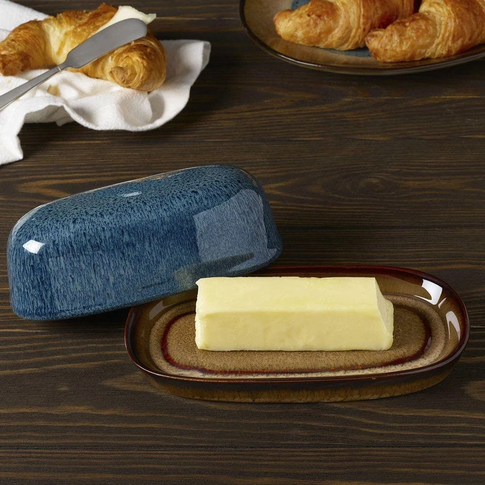 Monroe Blue Covered Butter Dish 4 Monroe Blue Covered Butter Dish - Image 2