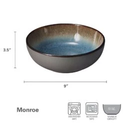 Monroe Blue Vegetable Serve Bowl -Kitchen Utensils monroe blue vegetable serve bowl 5287544 4