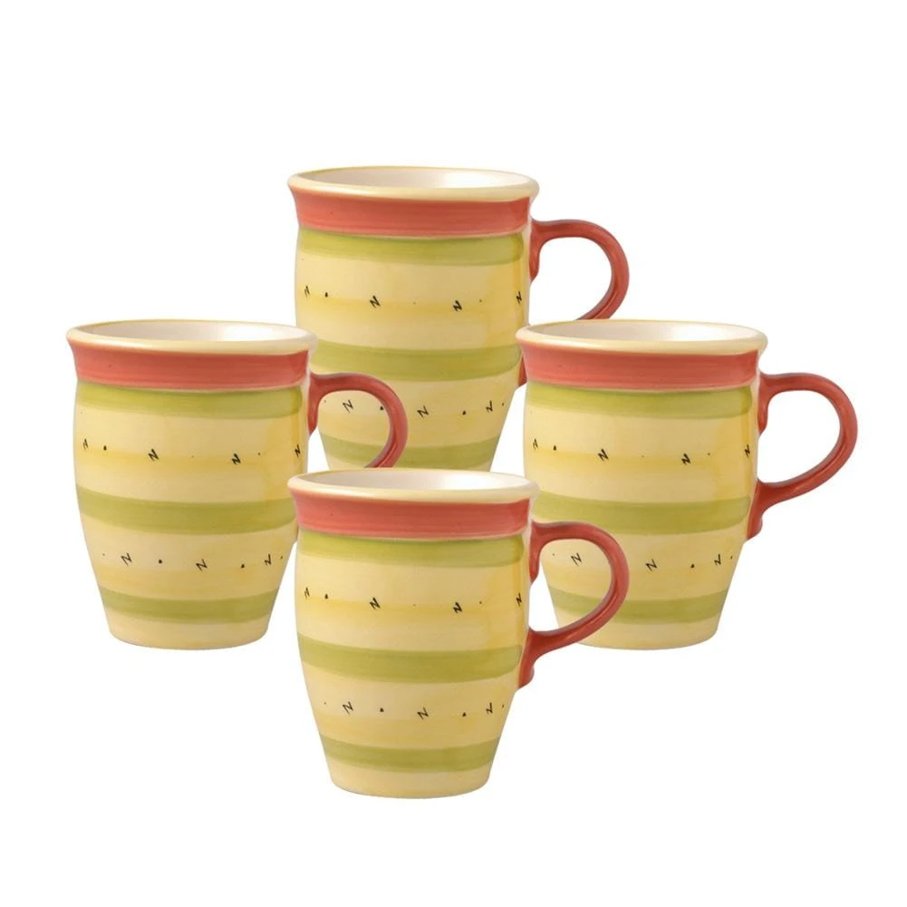 Pistoulet® Set Of 4 Mugs With Red Handle 3 Pistoulet® Set Of 4 Mugs With Red Handle