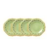 Pistoulet® Set Of 4 Salad Plates With Yellow Band