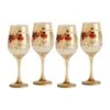 Plymouth Set Of 4 Leaf Luster Wine Glasses -Kitchen Utensils plymouth set of 4 leaf luster wine glasses 5239896 1