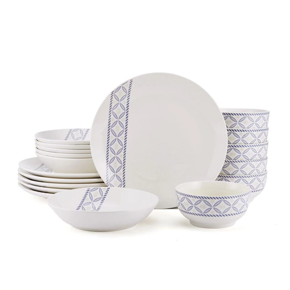 Preslie 18 Piece Dinnerware Set, Service For 6 3 Preslie 18 Piece Dinnerware Set, Service For 6