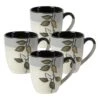 Rustic Leaves Set Of 4 Mugs 1 Rustic Leaves Set Of 4 Mugs -Kitchen Utensils rustic leaves set of 4 mugs K45106155 1