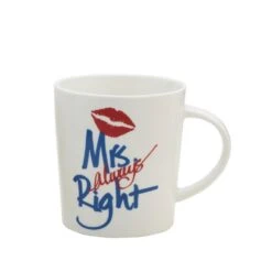Sentiment Mugs Set Of 2 Mr And Mrs Right Mugs -Kitchen Utensils sentiment mugs set of 2 mr and mrs right mugs 5245450 4