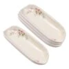 Tea Rose Set Of 4 Corn Dishes