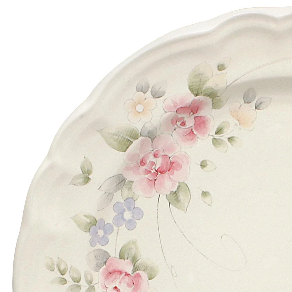 Tea Rose Set Of 4 Dinner Plates 5 Tea Rose Set Of 4 Dinner Plates - Image 3