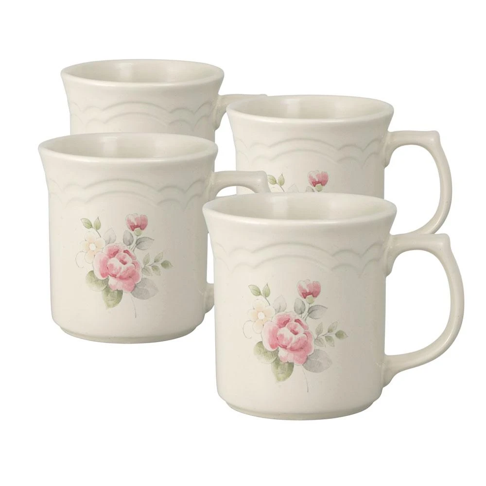 Tea Rose Set Of 4 Mugs 3 Tea Rose Set Of 4 Mugs