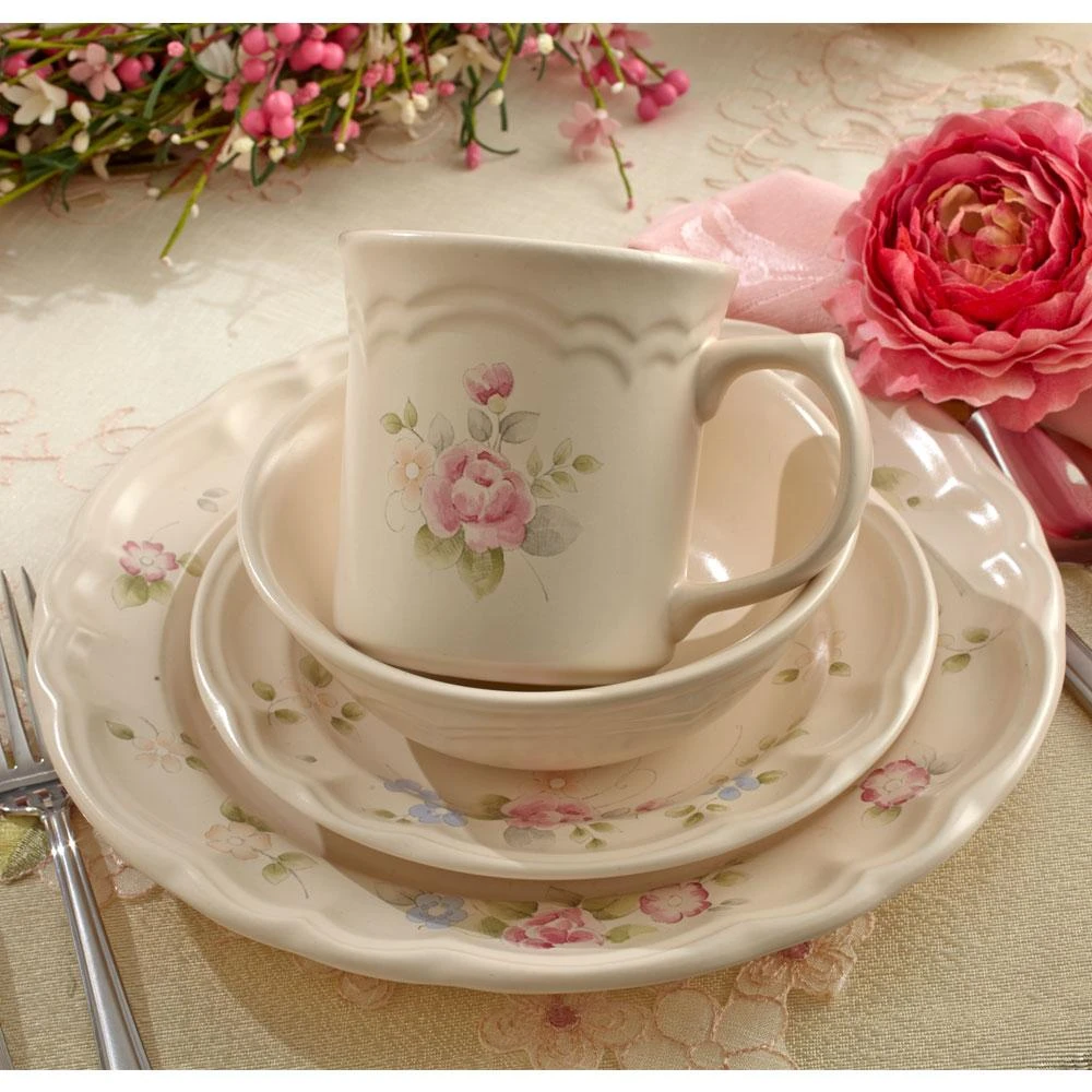 Tea Rose Set Of 4 Mugs 4 Tea Rose Set Of 4 Mugs - Image 2