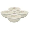 Tea Rose Set Of 4 Soup Cereal Bowls -Kitchen Utensils tea rose set of 4 soup cereal bowls K42510990 1