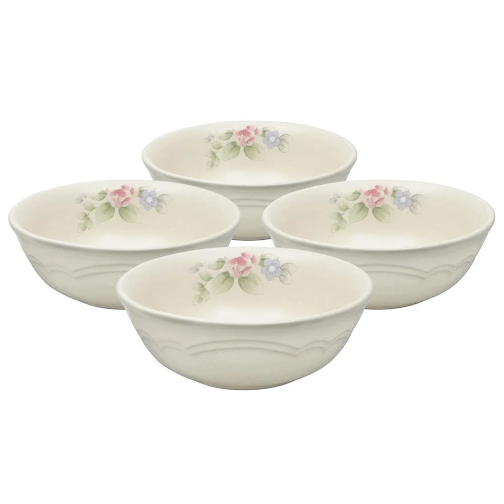 Tea Rose Set Of 4 Soup Cereal Bowls 3 Tea Rose Set Of 4 Soup Cereal Bowls