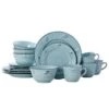 Trellis Coastal Teal 16 Piece Dinnerware Set, Service For 4 1 Trellis Coastal Teal 16 Piece Dinnerware Set, Service For 4 -Kitchen Utensils trellis coastal teal 16 piece dinnerware set service for 4 5267775 1