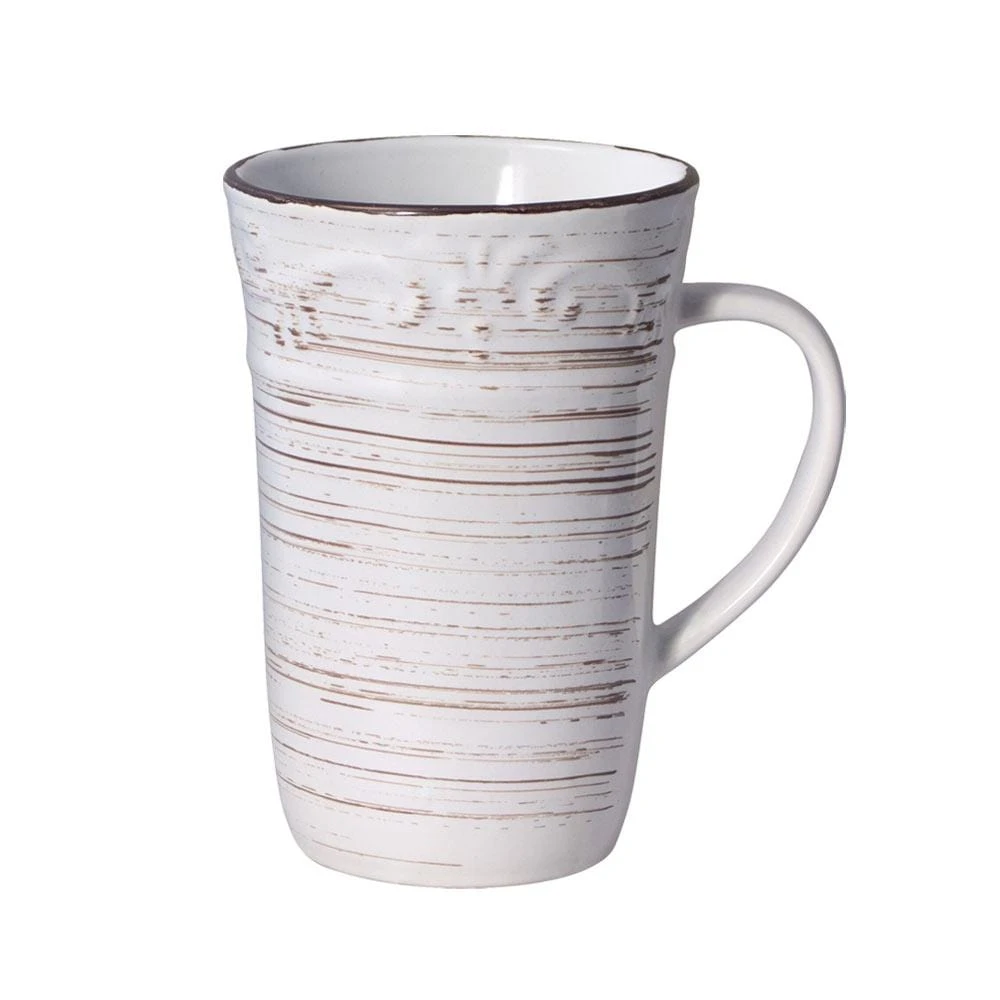 Trellis White Latte Mug 3 Trellis White Latte Mug