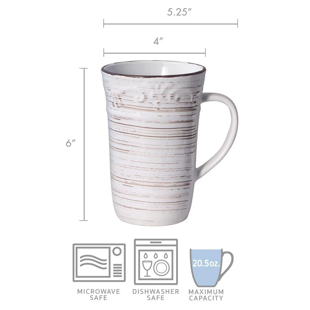 Trellis White Latte Mug 4 Trellis White Latte Mug - Image 2