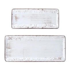 Trellis White Set Of 2 Platters 10 Trellis White Set Of 2 Platters -Kitchen Utensils trellis white set of 2 platters 5294326 3