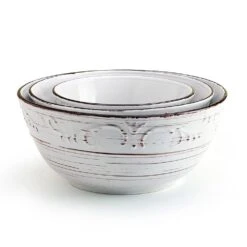 Trellis White Set Of 3 Serving Bowls 13 Trellis White Set Of 3 Serving Bowls -Kitchen Utensils trellis white set of 3 serving bowls 5297420 6