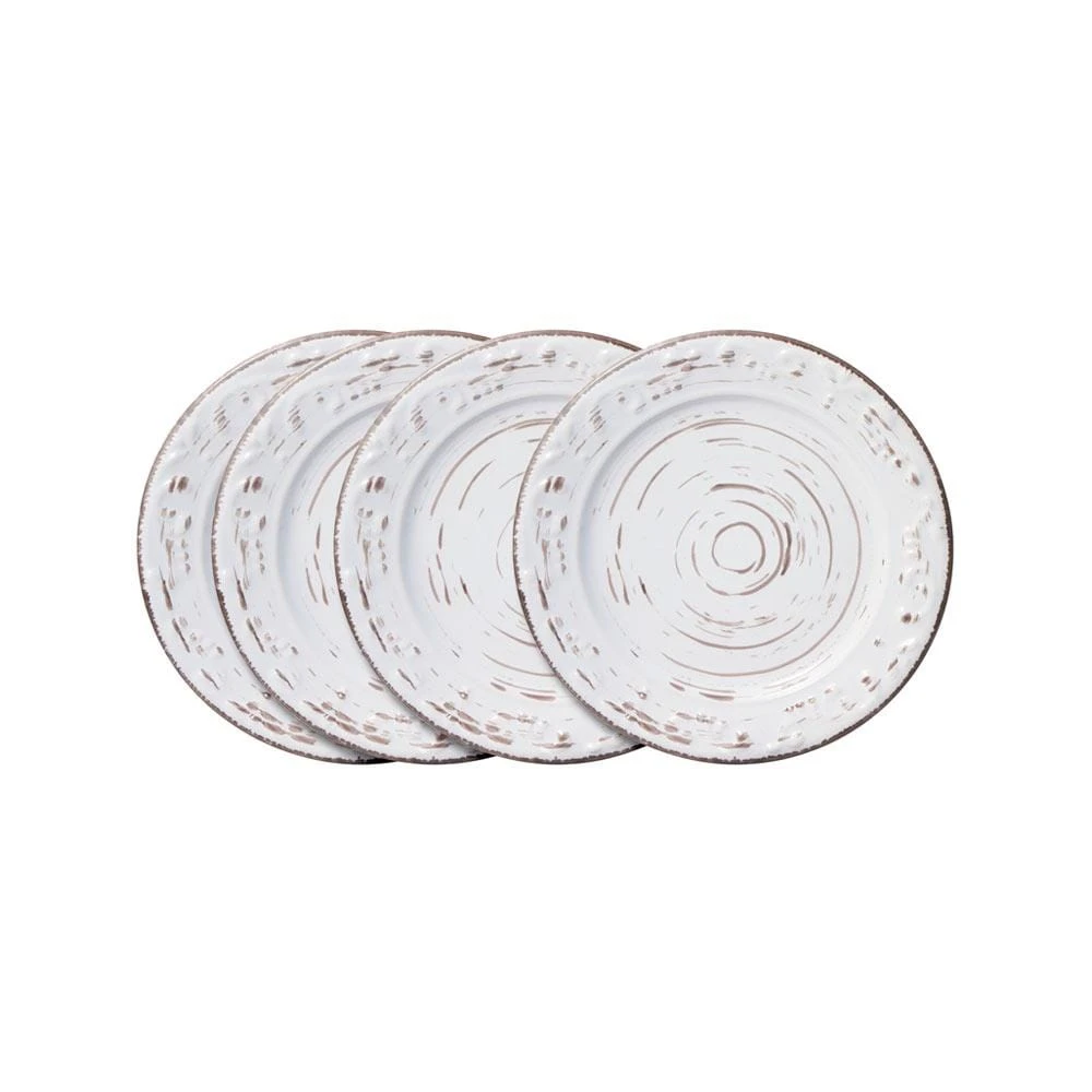 Trellis White Set Of 4 Appetizer Plates 3 Trellis White Set Of 4 Appetizer Plates