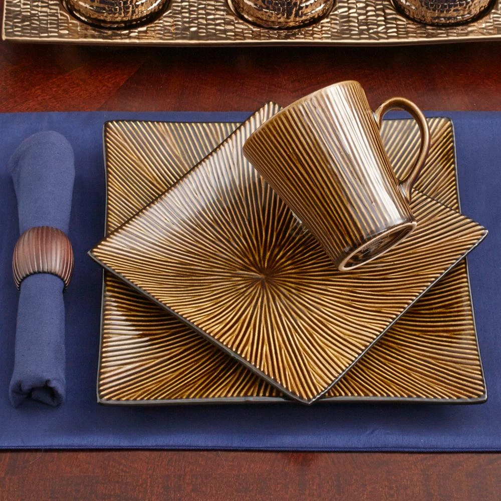 Ventosa Square 16 Piece Dinnerware Set, Service For 4 4 Ventosa Square 16 Piece Dinnerware Set, Service For 4 - Image 2