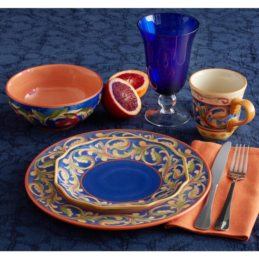 Villa Della Luna® Blue Dinnerware Set 4 Villa Della Luna® Blue Dinnerware Set - Image 2