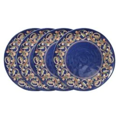 Villa Della Luna® Set Of 4 Outdoor Melamine Dinner Plates