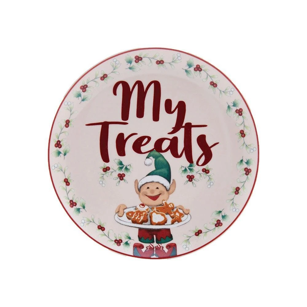 Winterberry® 4 Piece Elf Cookie Plate And Mug Gift Set 7 Winterberry® 4 Piece Elf Cookie Plate And Mug Gift Set - Image 5