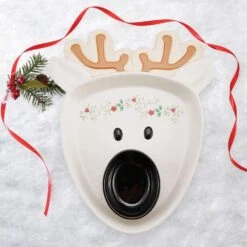 Winterberry® Reindeer Chip And Dip Platter -Kitchen Utensils winterberry reindeer chip and dip 5286196 3