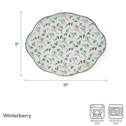 Winterberry® Set Of 2 Holly Serving Platters -Kitchen Utensils winterberry set of 2 holly serving platters 5295772 4