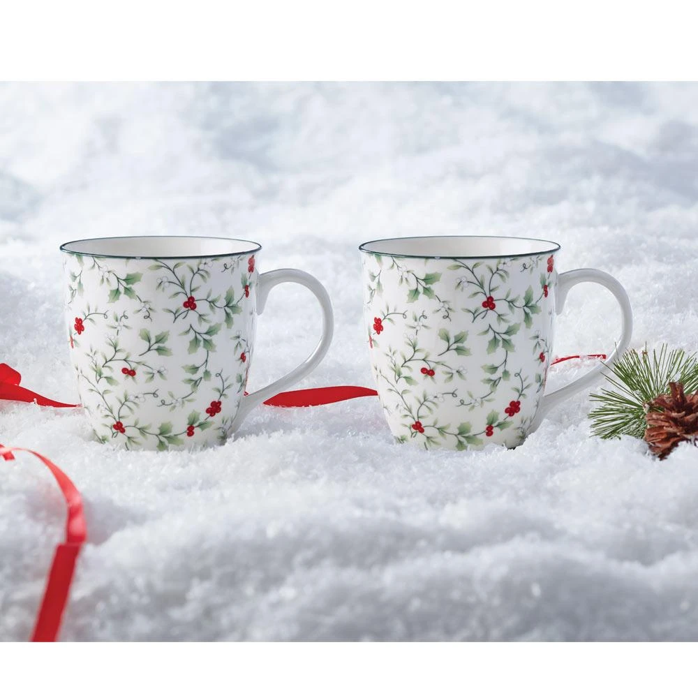 Winterberry® Set Of 2 Mugs 4 Winterberry® Set Of 2 Mugs - Image 2