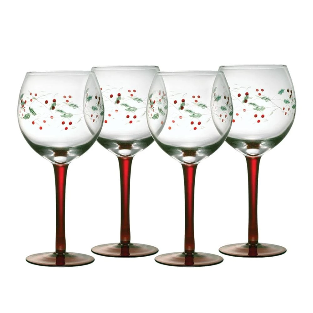 Winterberry® Set Of 4 Wine Goblets 3 Winterberry® Set Of 4 Wine Goblets