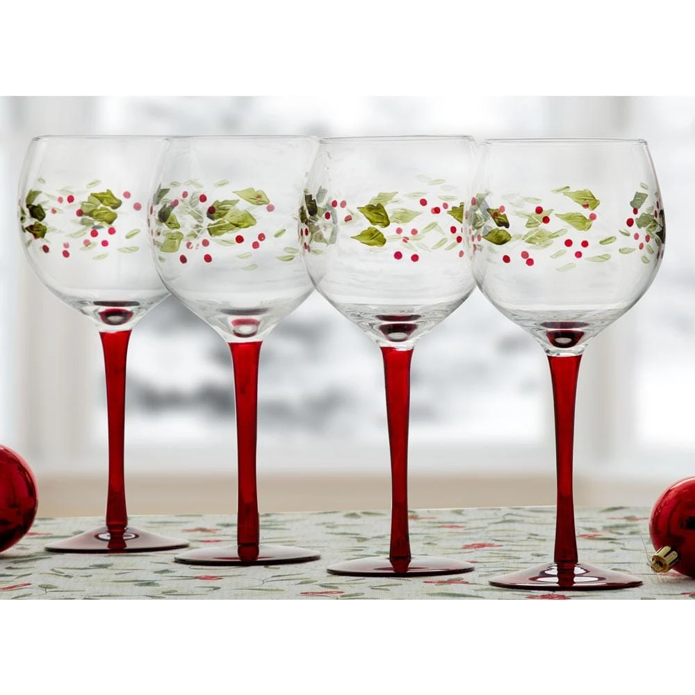 Winterberry® Set Of 4 Wine Goblets 4 Winterberry® Set Of 4 Wine Goblets - Image 2
