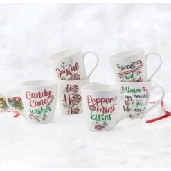 Winterberry® Set Of 6 Sentiment Mugs 9 Winterberry® Set Of 6 Sentiment Mugs -Kitchen Utensils winterberry set of 6 mugs 5285701 3
