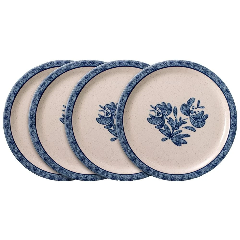 Yorktowne Set Of 4 Outdoor Melamine Dinner Plates 3 Yorktowne Set Of 4 Outdoor Melamine Dinner Plates